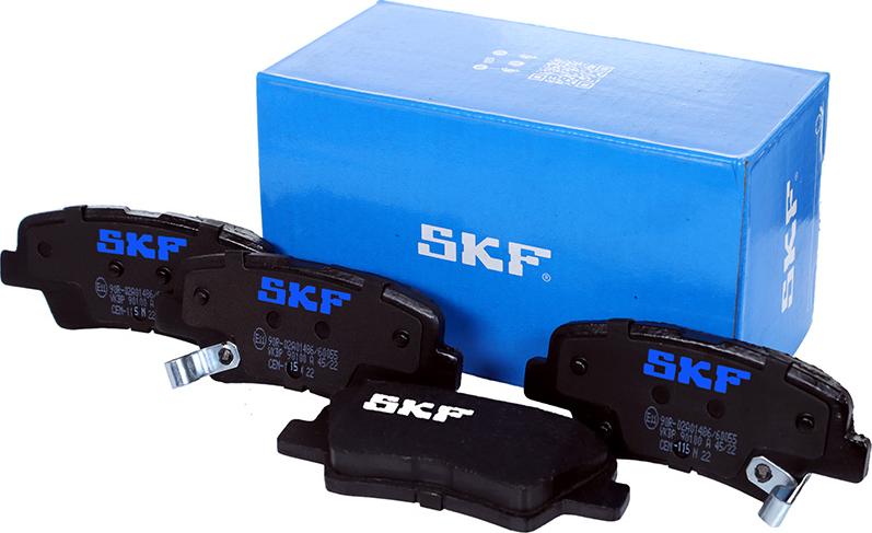 SKF VKBP 90100 A - Тормозные колодки, дисковые, комплект autodnr.net
