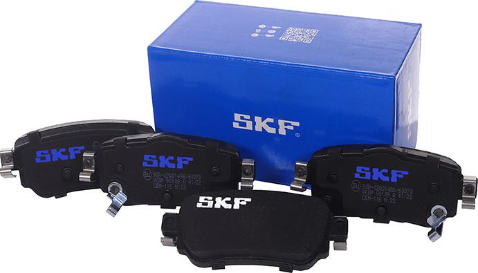 SKF VKBP 90109 A - Тормозные колодки, дисковые, комплект avtokuzovplus.com.ua