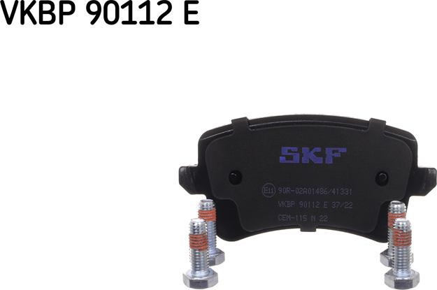 SKF VKBP 90112 E - Гальмівні колодки, дискові гальма autocars.com.ua