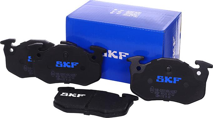 SKF VKBP 90120 - Тормозные колодки, дисковые, комплект avtokuzovplus.com.ua