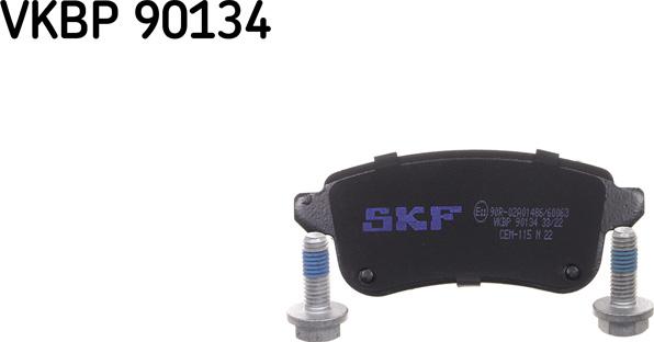 SKF VKBP 90134 - Гальмівні колодки, дискові гальма autocars.com.ua