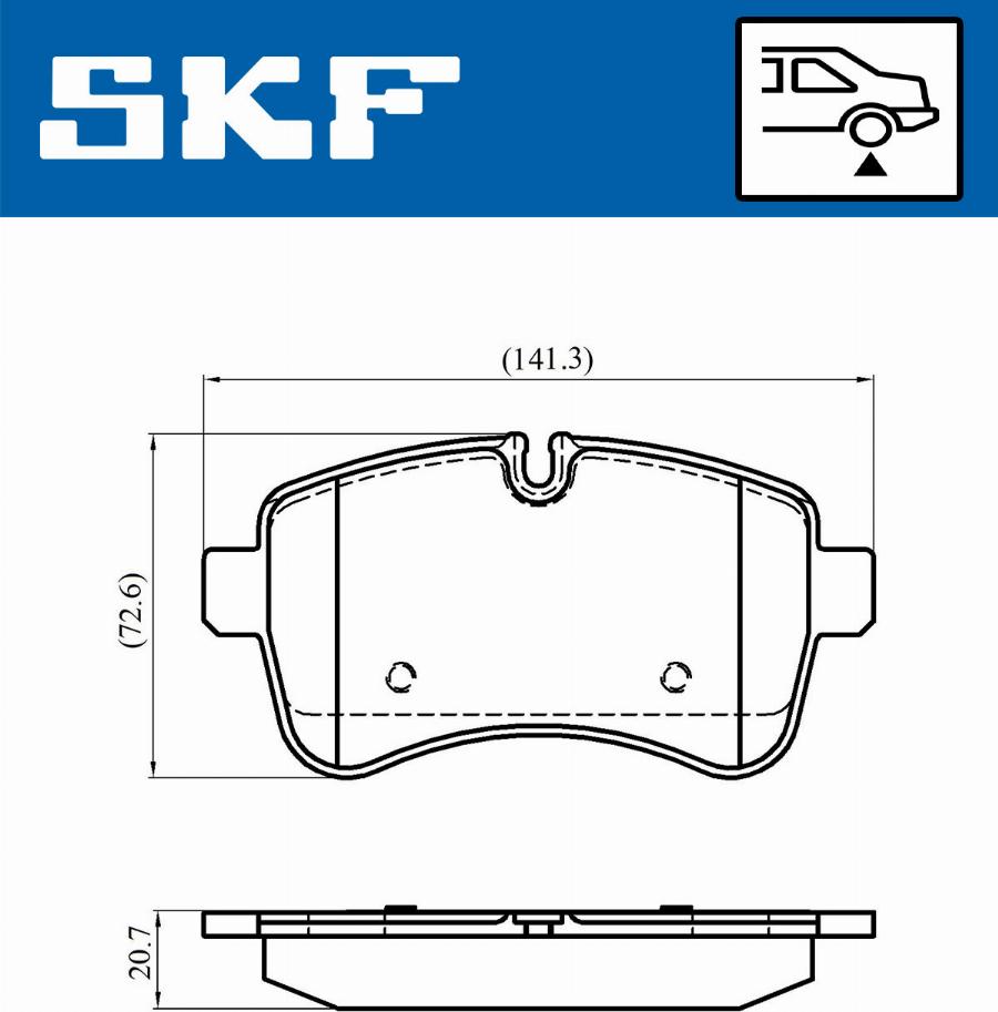 SKF VKBP 90140 - Гальмівні колодки, дискові гальма autocars.com.ua