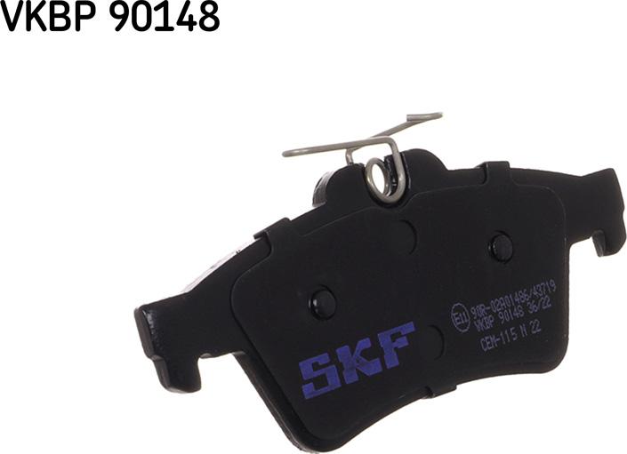 SKF VKBP 90148 - Тормозные колодки, дисковые, комплект autodnr.net
