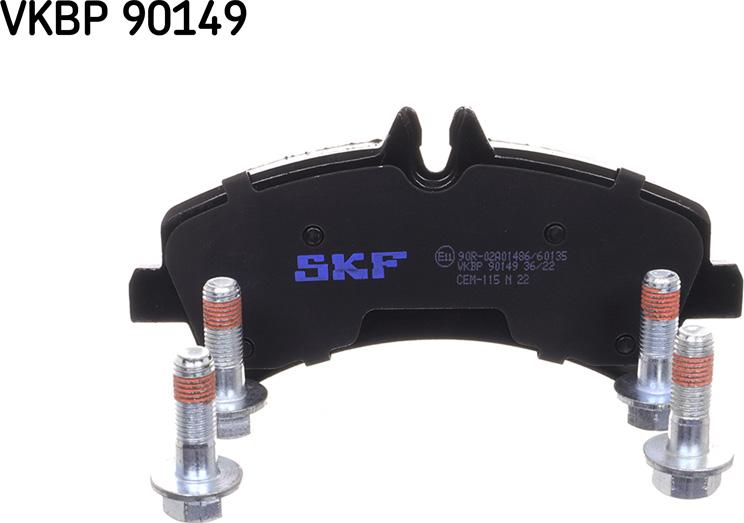 SKF VKBP 90149 - Гальмівні колодки, дискові гальма autocars.com.ua