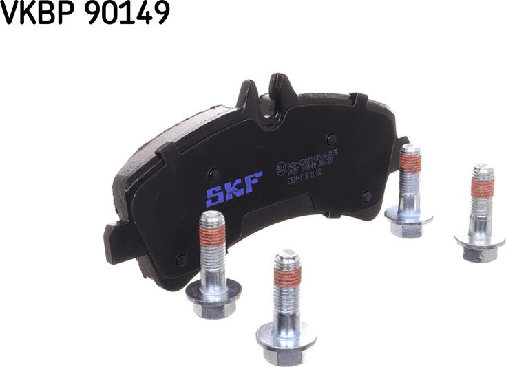 SKF VKBP 90149 - Тормозные колодки, дисковые, комплект autodnr.net