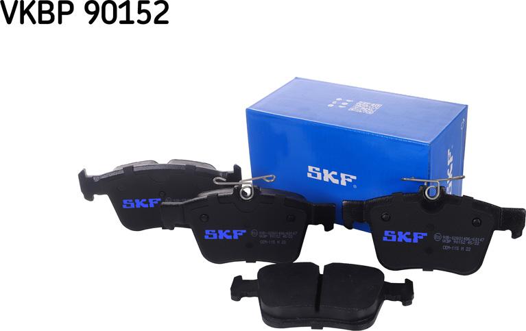 SKF VKBP 90152 - Гальмівні колодки, дискові гальма autocars.com.ua