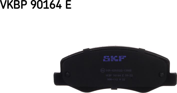 SKF VKBP 90164 E - Гальмівні колодки, дискові гальма autocars.com.ua