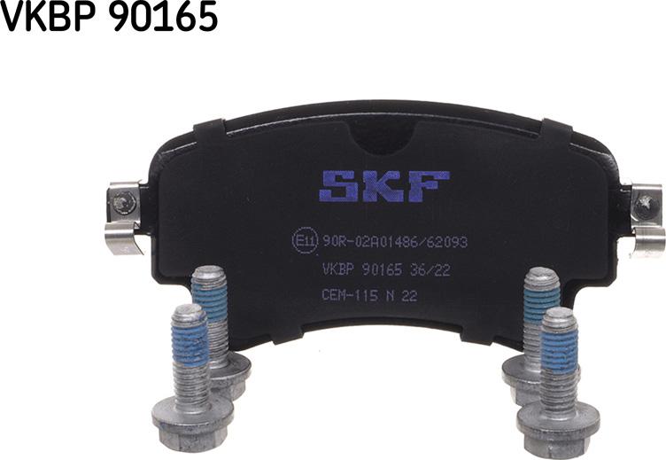 SKF VKBP 90165 - Тормозные колодки, дисковые, комплект avtokuzovplus.com.ua