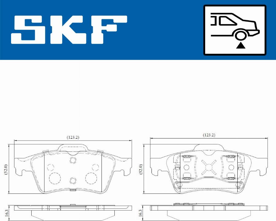 SKF VKBP 90178 - Гальмівні колодки, дискові гальма autocars.com.ua