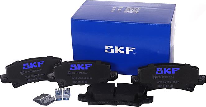 SKF VKBP 90208 A - Гальмівні колодки, дискові гальма autocars.com.ua