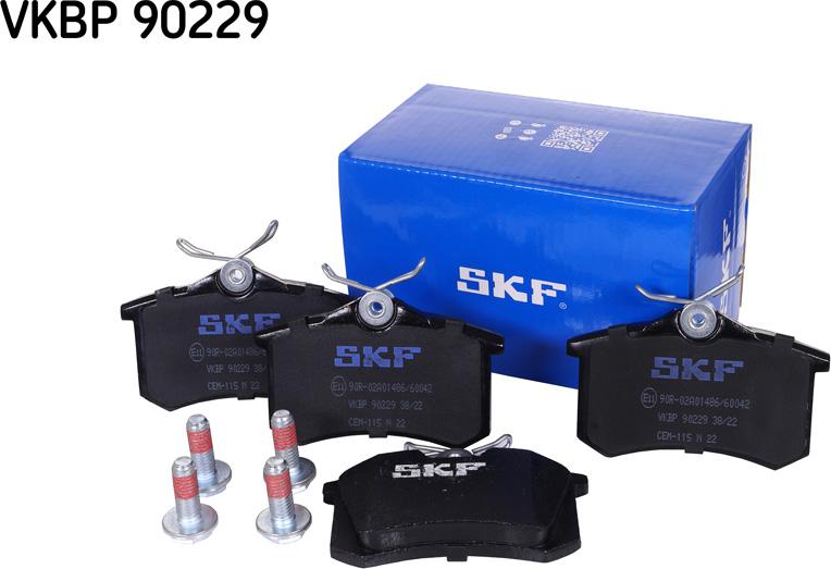 SKF VKBP 90229 - Тормозные колодки, дисковые, комплект avtokuzovplus.com.ua