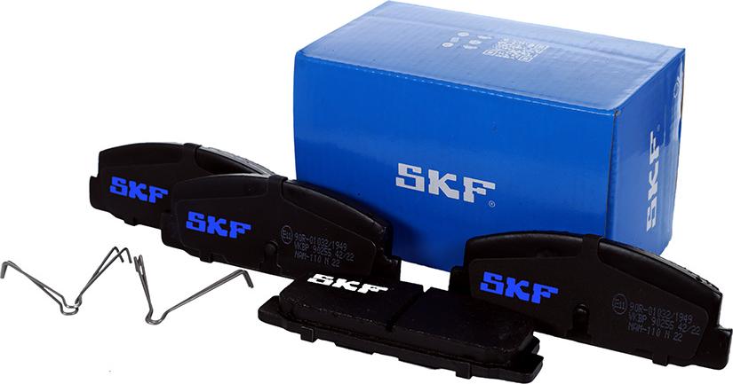 SKF VKBP 90255 - Тормозные колодки, дисковые, комплект autodnr.net