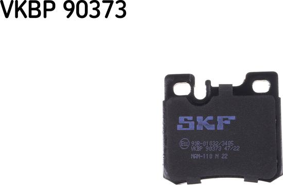 SKF VKBP 90373 - Тормозные колодки, дисковые, комплект avtokuzovplus.com.ua