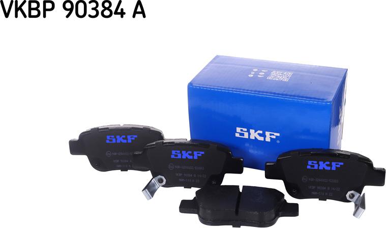 SKF VKBP 90384 A - Гальмівні колодки, дискові гальма autocars.com.ua