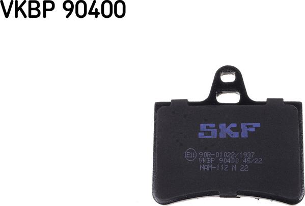 SKF VKBP 90400 - Гальмівні колодки, дискові гальма autocars.com.ua