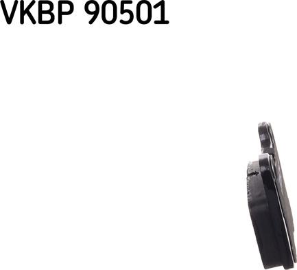SKF VKBP 90501 - Тормозные колодки, дисковые, комплект autodnr.net