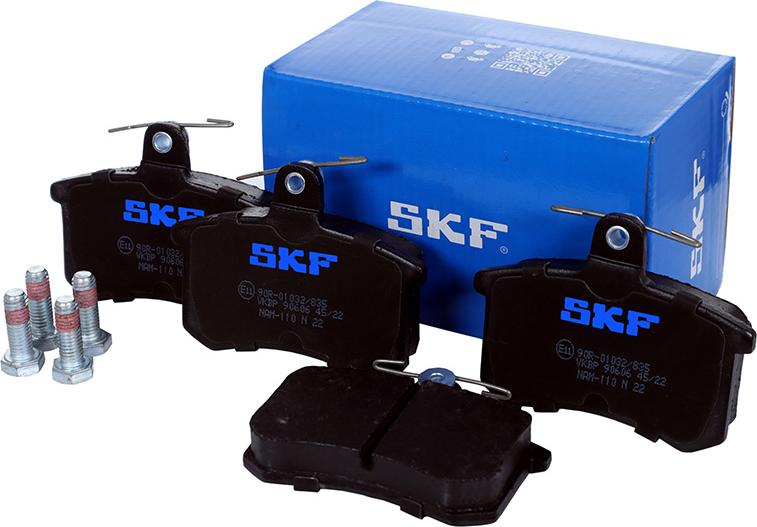 SKF VKBP 90606 - Тормозные колодки, дисковые, комплект autodnr.net