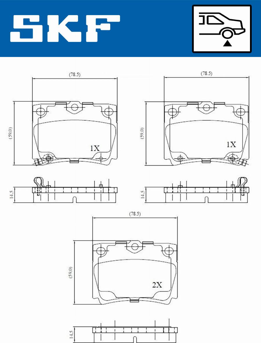 SKF VKBP 90640 A - Гальмівні колодки, дискові гальма autocars.com.ua