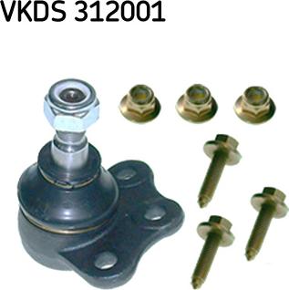 SKF VKDS 312001 - Шаровая опора, несущий / направляющий шарнир avtokuzovplus.com.ua