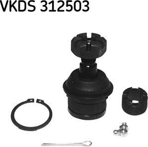 SKF VKDS 312503 - Шаровая опора, несущий / направляющий шарнир autodnr.net