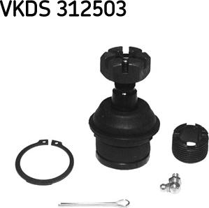 SKF VKDS 312503 - Несучий / направляючий шарнір autocars.com.ua