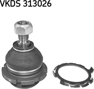 SKF VKDS 313026 - Шаровая опора, несущий / направляющий шарнир avtokuzovplus.com.ua