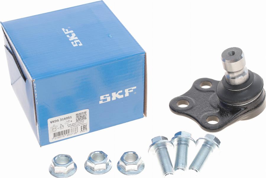 SKF VKDS 316051 - Шаровая опора, несущий / направляющий шарнир avtokuzovplus.com.ua