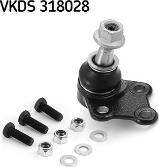 SKF VKDS 318028 - Шаровая опора, несущий / направляющий шарнир autodnr.net