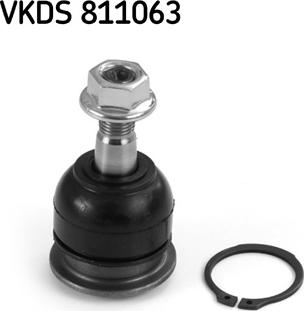 SKF VKDS 811063 - Несучий / направляючий шарнір autocars.com.ua