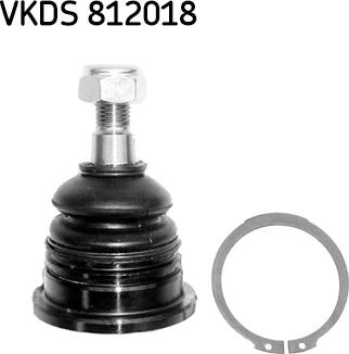 SKF VKDS 812018 - Шаровая опора, несущий / направляющий шарнир avtokuzovplus.com.ua