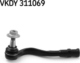 SKF VKDY 311069 - Наконечник рульової тяги, кульовий шарнір autocars.com.ua