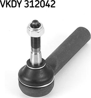 SKF VKDY 312042 - Наконечник рулевой тяги, шарнир avtokuzovplus.com.ua