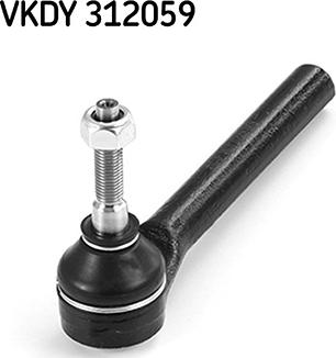 SKF VKDY 312059 - Наконечник рульової тяги, кульовий шарнір autocars.com.ua