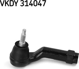 SKF VKDY 314047 - Наконечник рулевой тяги, шарнир avtokuzovplus.com.ua