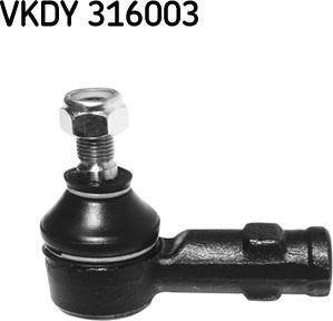 SKF VKDY 316003 - Наконечник рульової тяги, кульовий шарнір autocars.com.ua