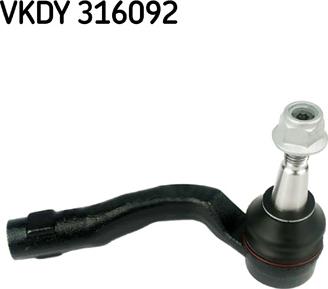 SKF VKDY 316092 - Наконечник рулевой тяги, шарнир avtokuzovplus.com.ua