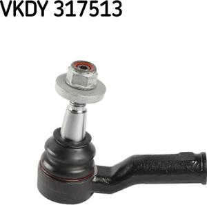 SKF VKDY 317513 - Наконечник рульової тяги, кульовий шарнір autocars.com.ua