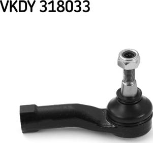 SKF VKDY 318033 - Наконечник рулевой тяги, шарнир autodnr.net