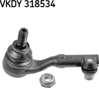 SKF VKDY 318534 - Наконечник рульової тяги, кульовий шарнір autocars.com.ua