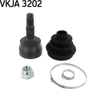 SKF VKJA 3202 - Шарнирный комплект, ШРУС, приводной вал autodnr.net