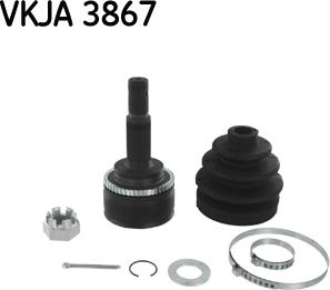 SKF VKJA 3867 - Шарнирный комплект, ШРУС, приводной вал autodnr.net