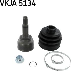 SKF VKJA 5134 - Шарнирный комплект, ШРУС, приводной вал avtokuzovplus.com.ua