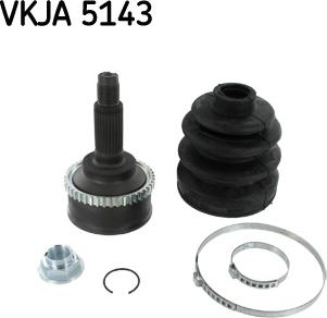 SKF VKJA 5143 - Шарнірний комплект, ШРУС, приводний вал autocars.com.ua