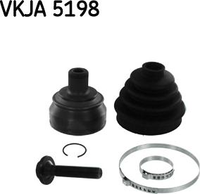 SKF VKJA 5198 - Шарнірний комплект, ШРУС, приводний вал autocars.com.ua