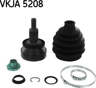SKF VKJA 5208 - Шарнирный комплект, ШРУС, приводной вал autodnr.net