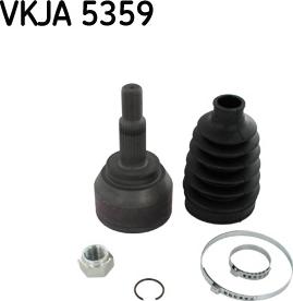 SKF VKJA 5359 - Шарнирный комплект, ШРУС, приводной вал autodnr.net