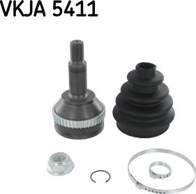 SKF VKJA 5411 - Шарнірний комплект, ШРУС, приводний вал autocars.com.ua