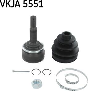 SKF VKJA 5551 - Шарнирный комплект, ШРУС, приводной вал autodnr.net