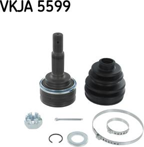 SKF VKJA 5599 - Шарнирный комплект, ШРУС, приводной вал autodnr.net
