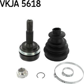 SKF VKJA 5618 - Шарнирный комплект, ШРУС, приводной вал autodnr.net